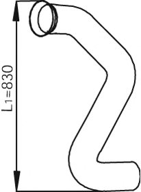 DINEX 53139 Exhaust Pipe